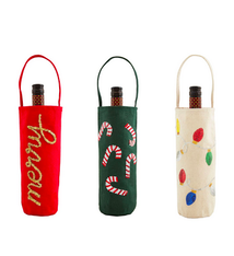 Mud Pie Tinsel Wine Bag
