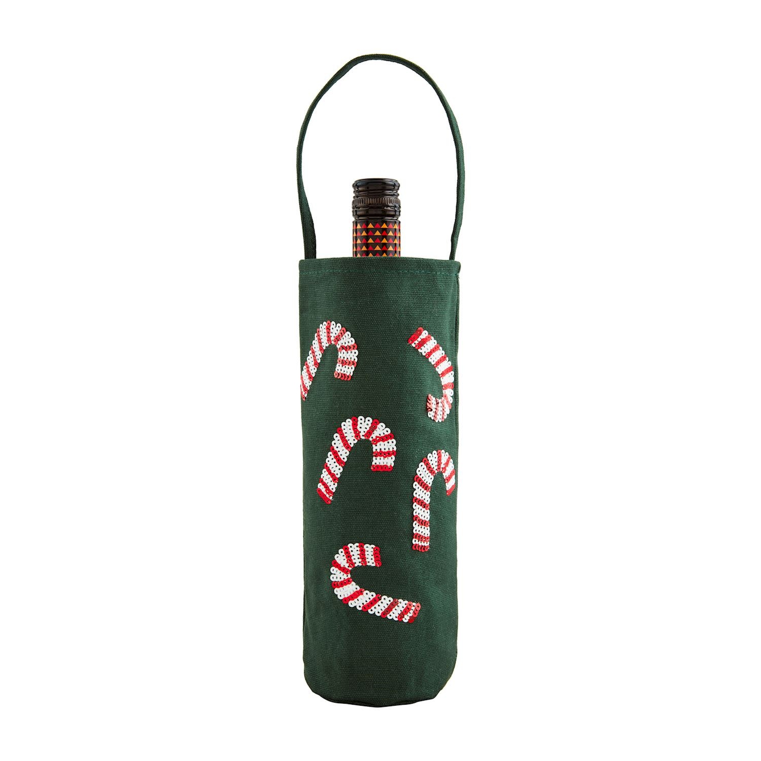Mud Pie Tinsel Wine Bag