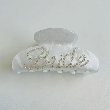 The Wildflower Company Rhinestone Bride Hair Claw Clip