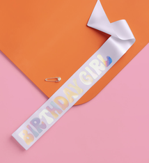 xo, Fetti Birthday Girl Lavender Sash