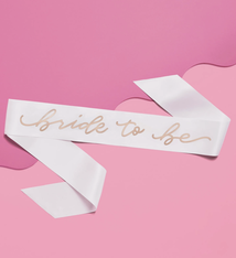 xo, Fetti Bride To Be Rose Gold Sash
