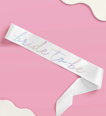 xo, Fetti White Bride To Be Sash