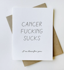 Steel Petal Press Cancer Sucks Card