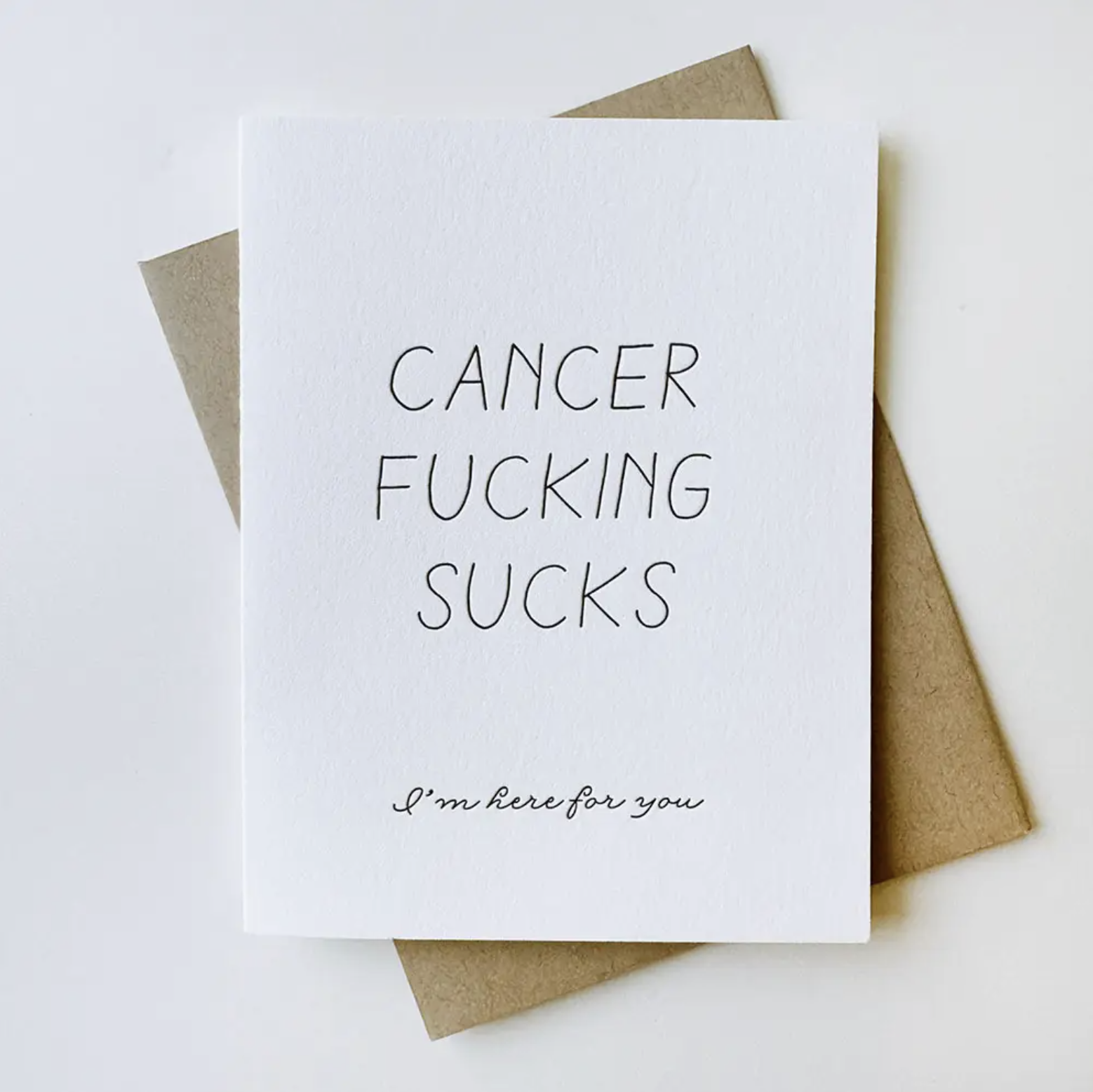Steel Petal Press Cancer Sucks Card