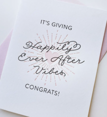 Steel Petal Press Happily Ever After Vibes Card