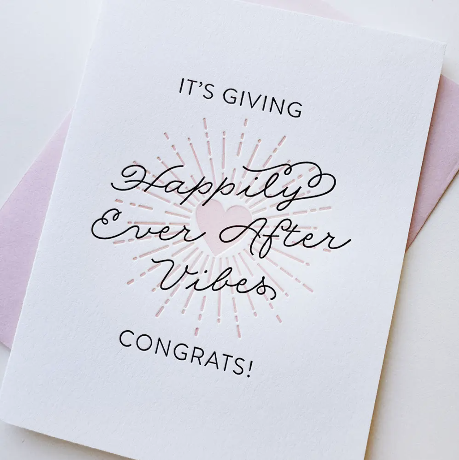 Steel Petal Press Happily Ever After Vibes Card