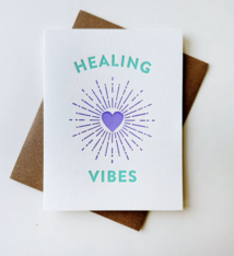 Steel Petal Press Healing Vibes Card