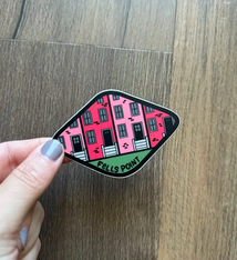 the letters mdn Fells Point Vinyl Sticker