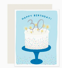 Slightly Stationery Happy 30th Birthday Card