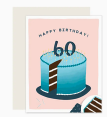 Slightly Stationery Happy 60th Birthday Card