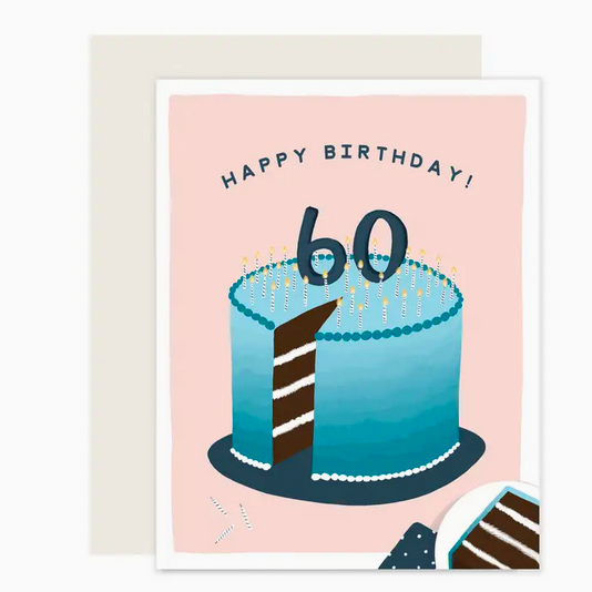 Slightly Stationery Happy 60th Birthday Card