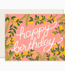 Slightly Stationery Floral Birthday Card