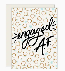 Slightly Stationery Engaged Af Card