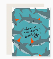 Slightly Stationery Fin-Tastic Birthday Card