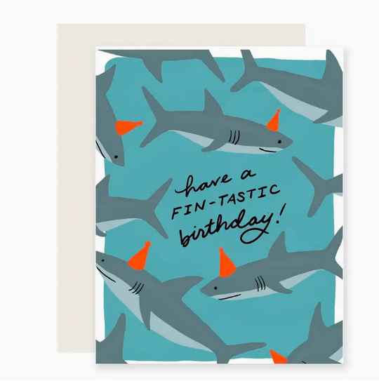 Slightly Stationery Fin-Tastic Birthday Card