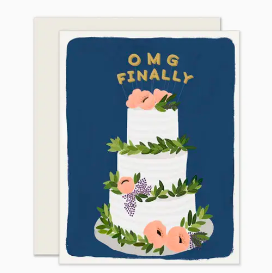 Slightly Stationery Omg Finally Wedding Card