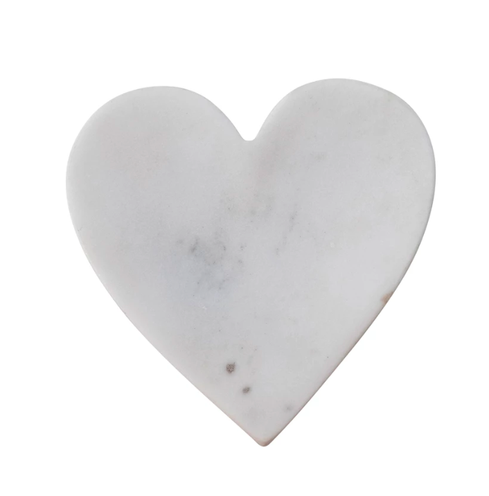 Creative Co-op Marble Heart Dish