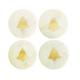 Creative Co-op Marble Coasters w/ Brass Tree Inlay