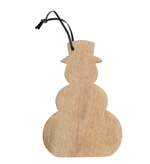 Creative Co-op Snowman Shaped Cheese/Cutting Board