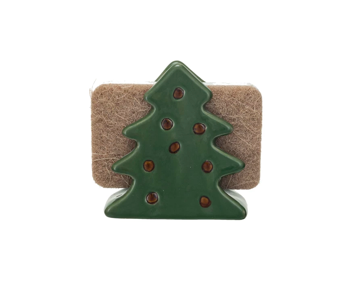 Creative Co-op Tree Sponge Holder w/ Sponge
