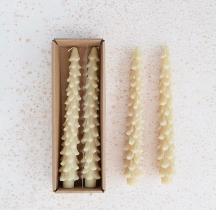 Creative Co-op 10" Tree Shaped Taper Candles