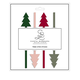 Creative Brands Acrylic Stir Sticks - Trees - Set of 4