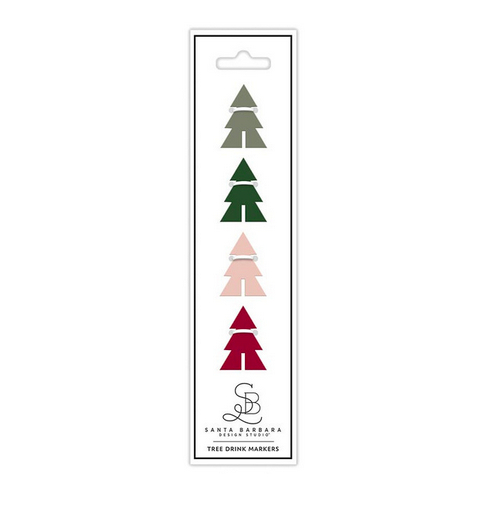 Creative Brands Acrylic Drink Markers - Trees - Set of 4