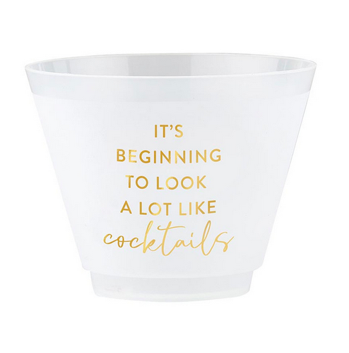 Creative Brands Wine Gold Foil Frost Cup - Look Like Cocktails