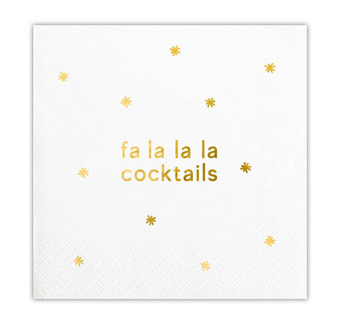 Creative Brands Cocktail Napkin - Fa La La Cocktails