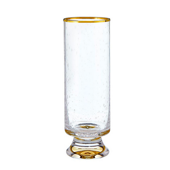 Creative Brands Gold Rimmed Champagne Glass