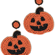 Golden Stella Pumpkin Beads Earrings