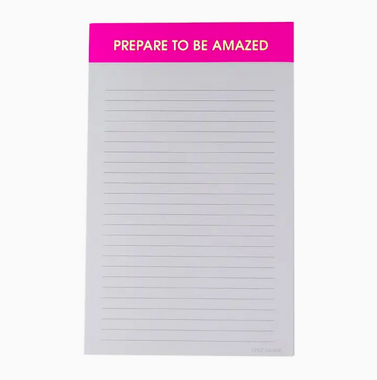 Chez Gagne Prepare To Be Amazed Notepad