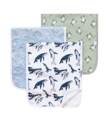 Copper Pearl Burp Cloth Set Cove