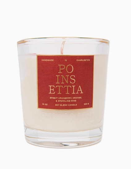 Rewined Poinsettia Candle 10 oz