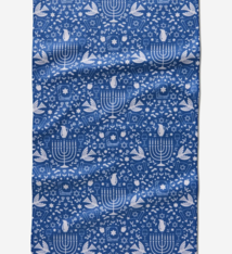 Geometry Hanukkah Sameach Tea Towel