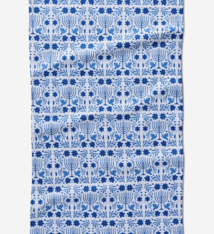Geometry Hanukkah Tea Towel