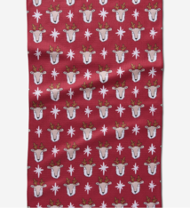 Geometry Reindeer Star Tea Towel