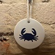 Designs by E.A.H. Ceramic Blue Crab Ornament