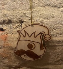 LeRoy Woodworks Natty Boh Elf Ornament