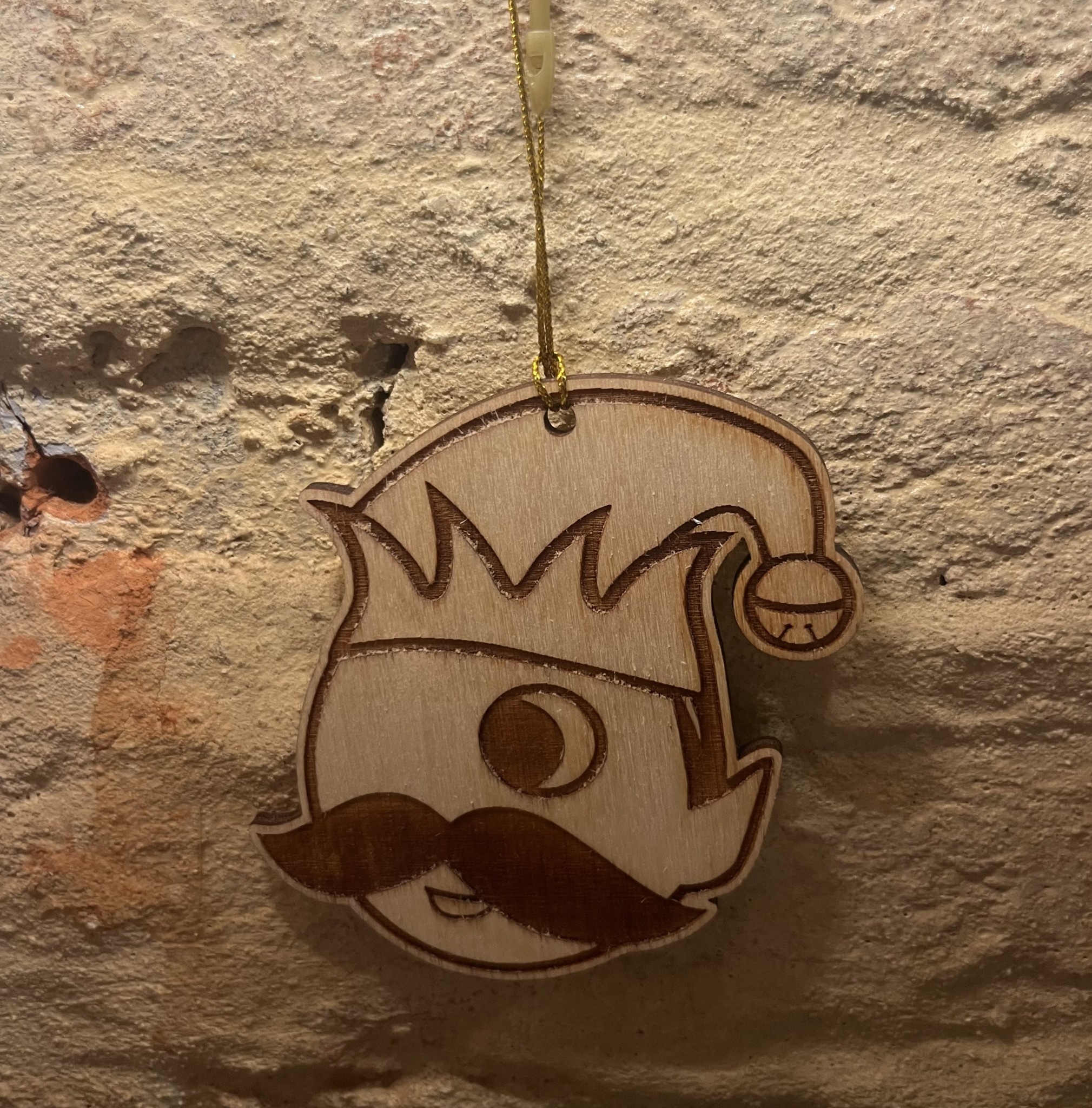 LeRoy Woodworks Natty Boh Elf Ornament