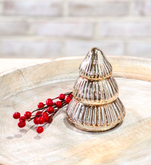 PD Home & Garden 4.75" GOLD GLASS DECO TREE