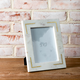 PD Home & Garden 5" X 7" MARBLE FRAME W/ BRASS INLAY
