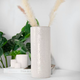 PD Home & Garden 10.6" WHITE CHECK VASE