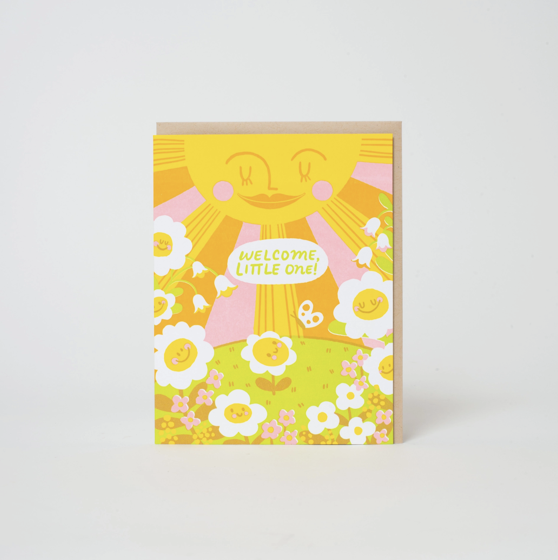 Egg Press Welcome Baby Garden Card