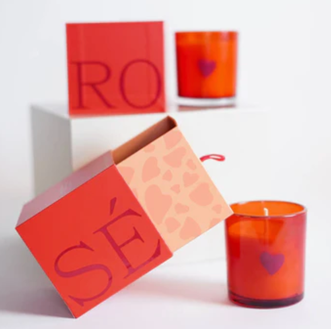 Rewined Rose Heart 5.5 oz Candle