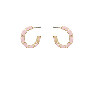 Golden Stella Bamboo Hoops