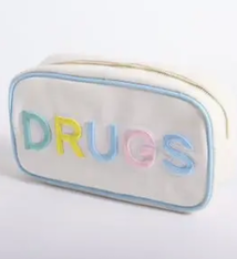 Beauty Stash Canvas "Drugs" Bag
