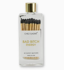 Chez Gagne Bad Bitch Energy - Glass Bottle Matches