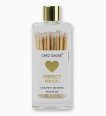 Chez Gagne Perfect Match - Glass Bottle Matches