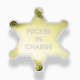 Chez Gagne Fucker in Charge Sticker